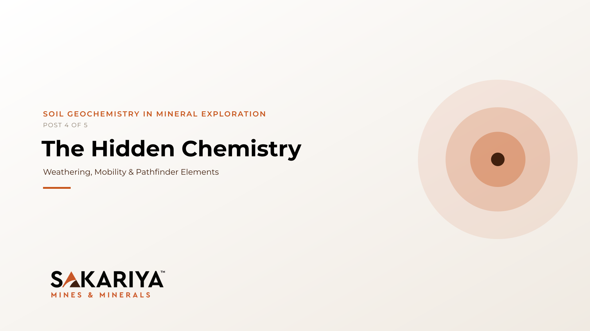 The Hidden Chemistry: Weathering, Mobility & Pathfinder Elements