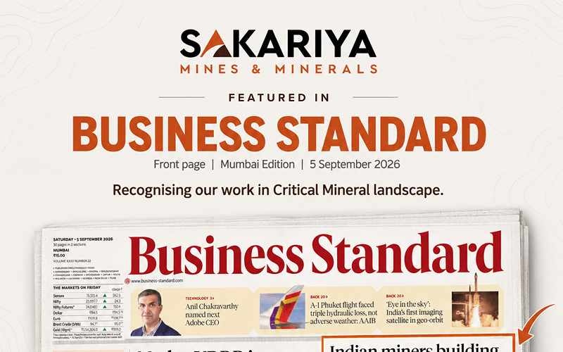 Sakariya Mines & Minerals Featured in Business Standard for Its Work in Tanzania